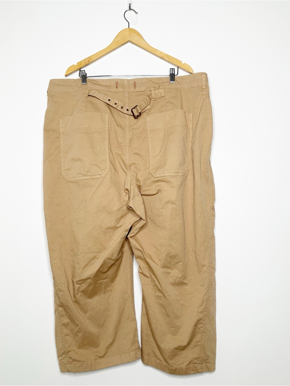 Pilcro Anthropologie The Arin Mid-Rise Button Front Barrel Pants Linen Blend 24W - Picture 4 of 12